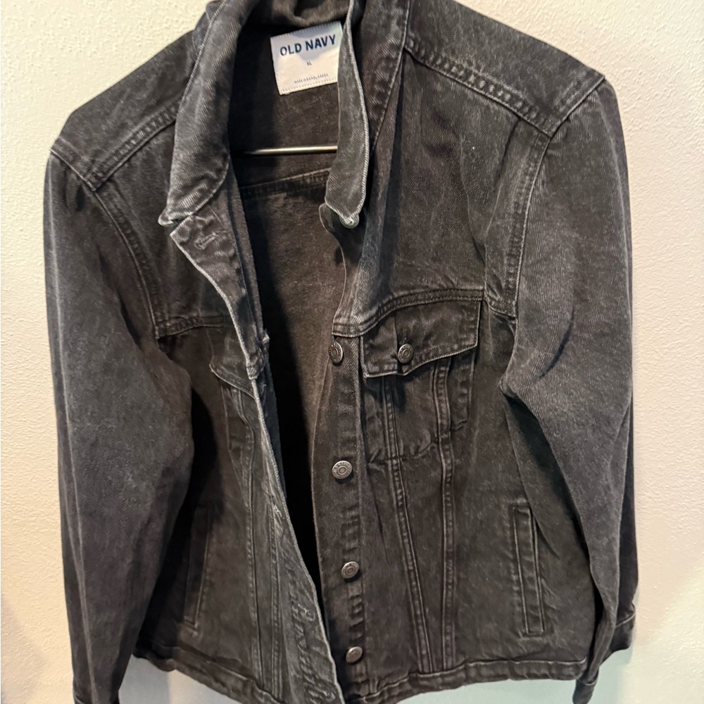 Old Navy Women's Charcoal Jean Jacket